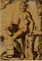 Raimondi Marcantonio - Uomo seduto con flauto